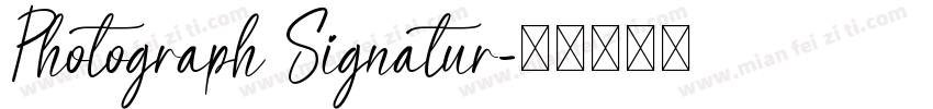 Photograph Signatur字体转换